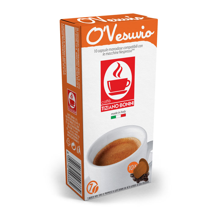 Caffè Bonini O'Vesuvio capsules voor nespresso (10st )