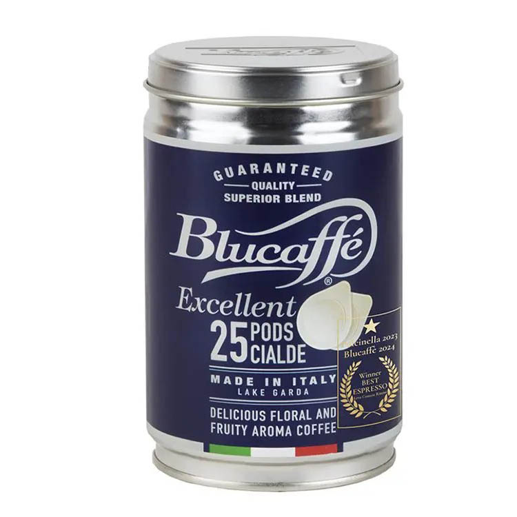 Lucaffe Café ESE Servings Blucaffé TIN ( 25 stuks)