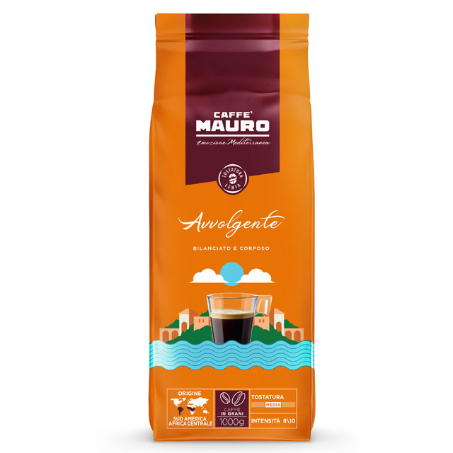 Caffè MAURO koffiebonen Mediterranean AVVOLGENTE (1kg)