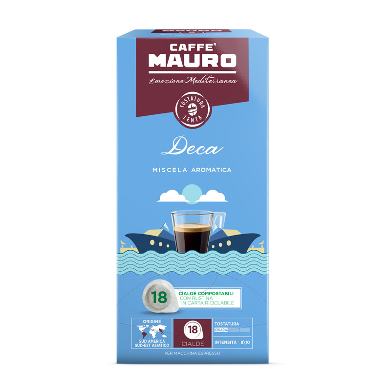 Caffè MAURO ESE servings DECA (18 stuks)