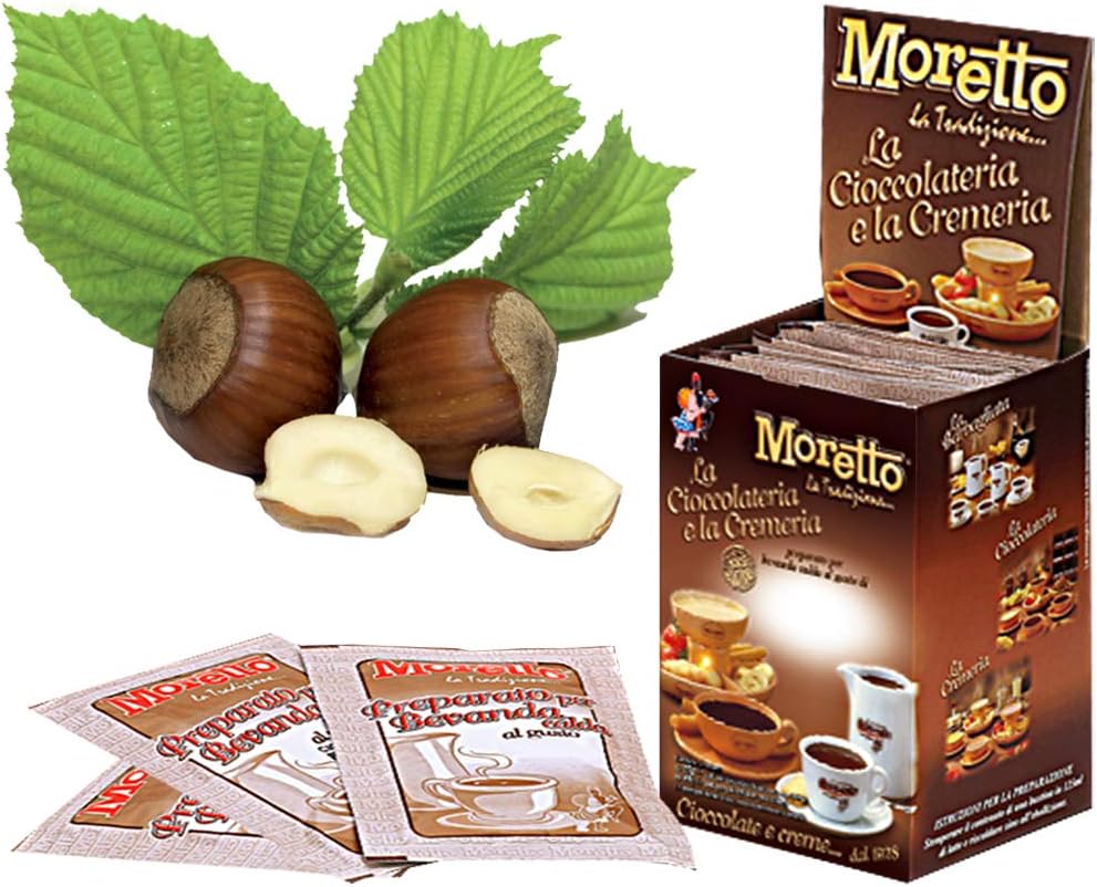 Moretto chocoladedrank 48 - Chocolade met Hazelnoot (12 stuks X 30g)